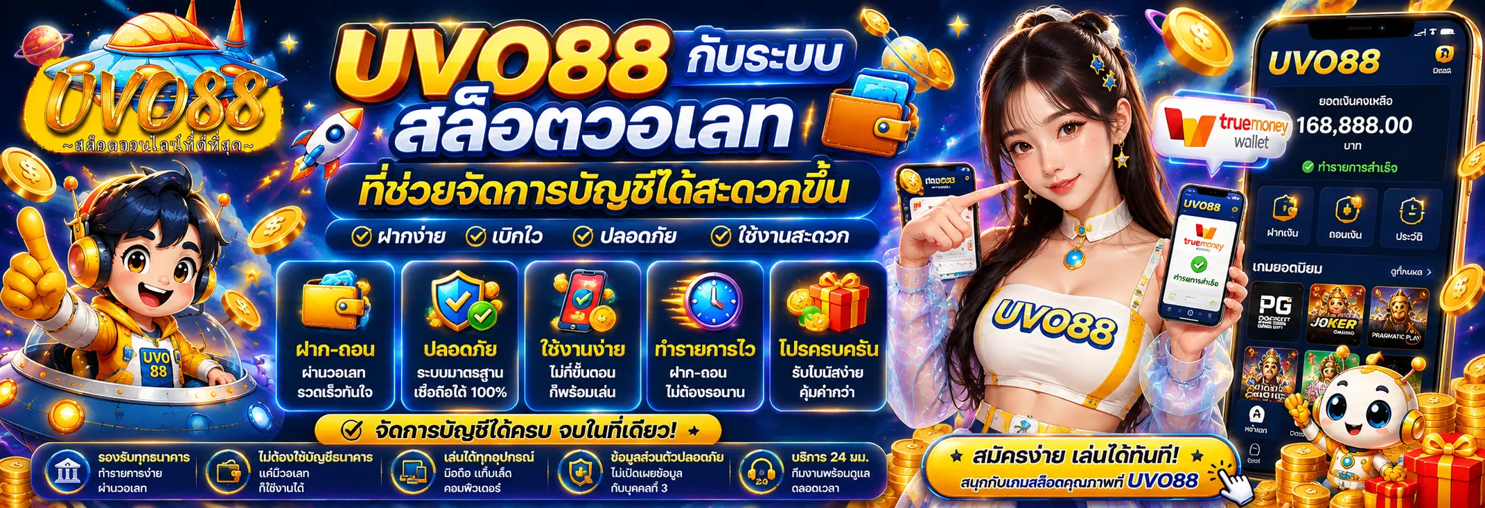 ระบบสล็อตวอเลทที่ช่วยจัดการบัญชีได้สะดวกขึ้น